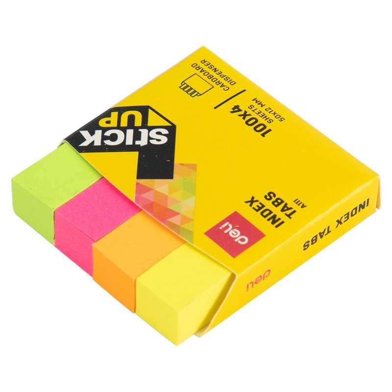 Zakładki indeksujące papierowe 50x12mm mix kol. DELI EA11102 WPC